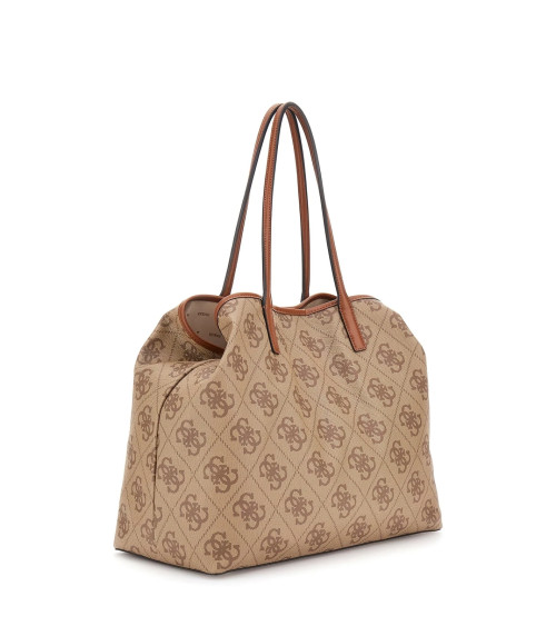 GUESS ERENIA GIRLFRIEND SATCHEL, COLOR CLO - COAL LOGO